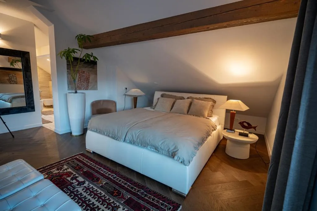 Penthouse room with natural light at Maxis Penthouse Bled